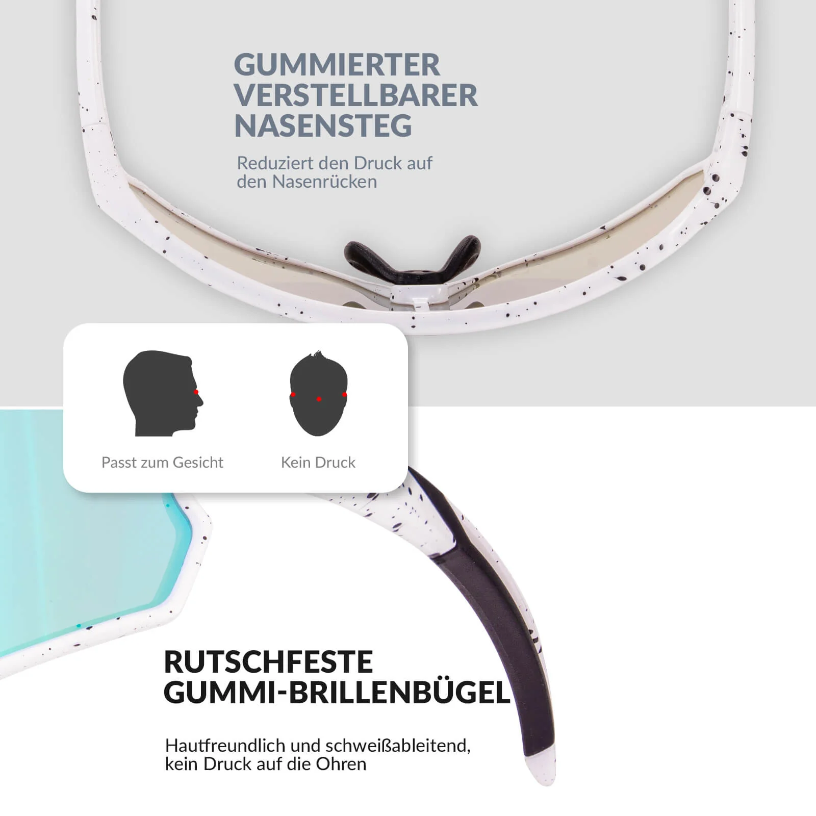ROCKBROS Kinder Fahrradbrille UV400-Schutz Polarisierte Sonnenbrille - Image 37