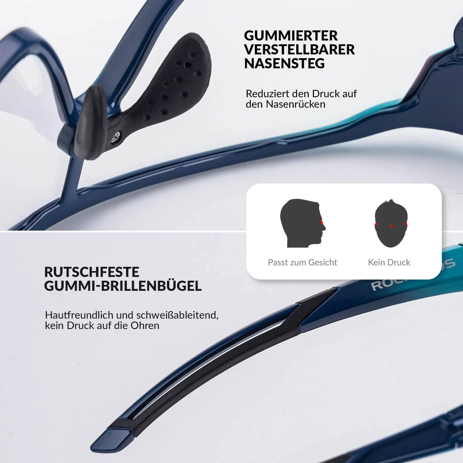 ROCKBROS Kinder Fahrradbrille UV400-Schutz Selbsttönend Sonnenbrille - Image 13