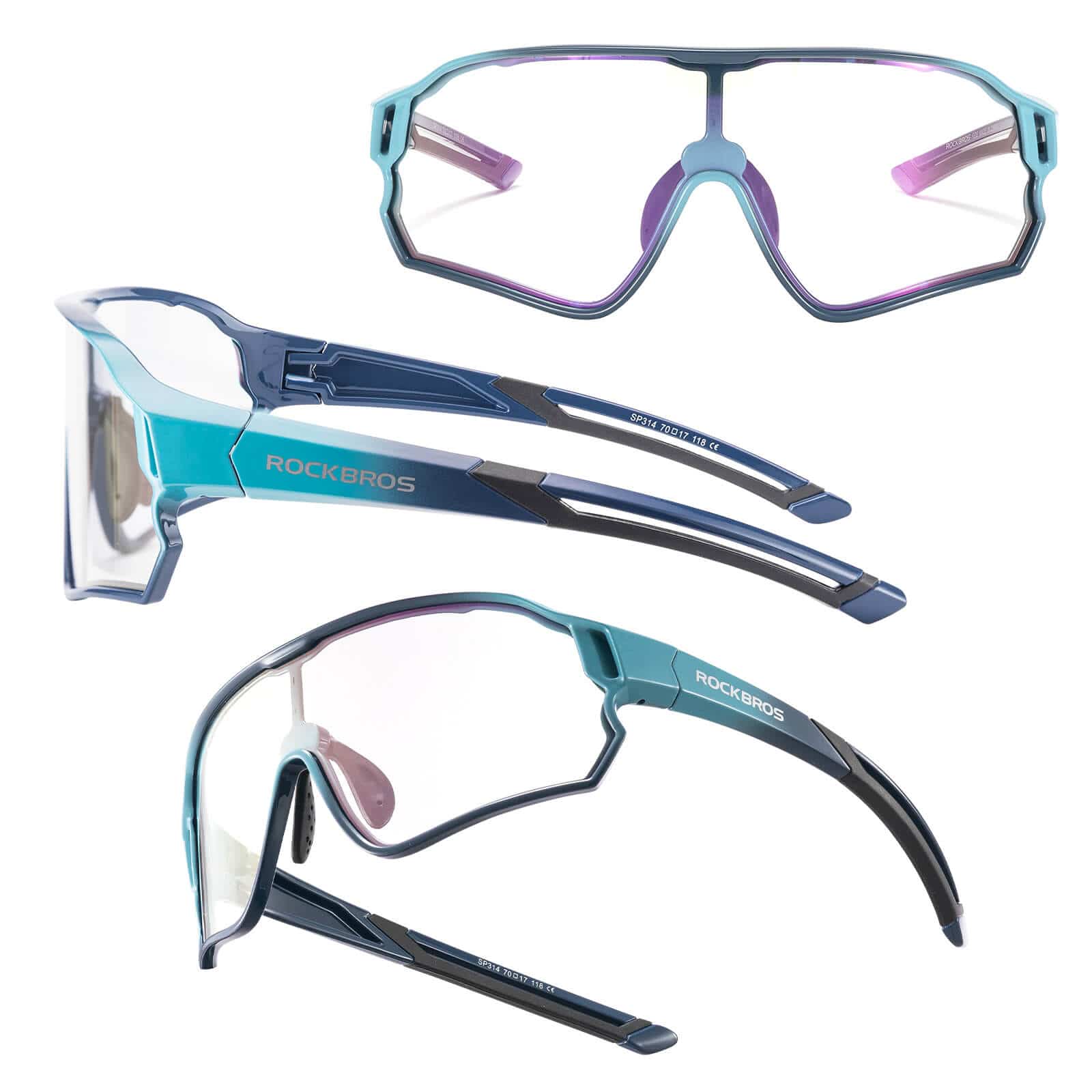 ROCKBROS Kinder Fahrradbrille UV400-Schutz Selbsttönend Sonnenbrille - Image 16