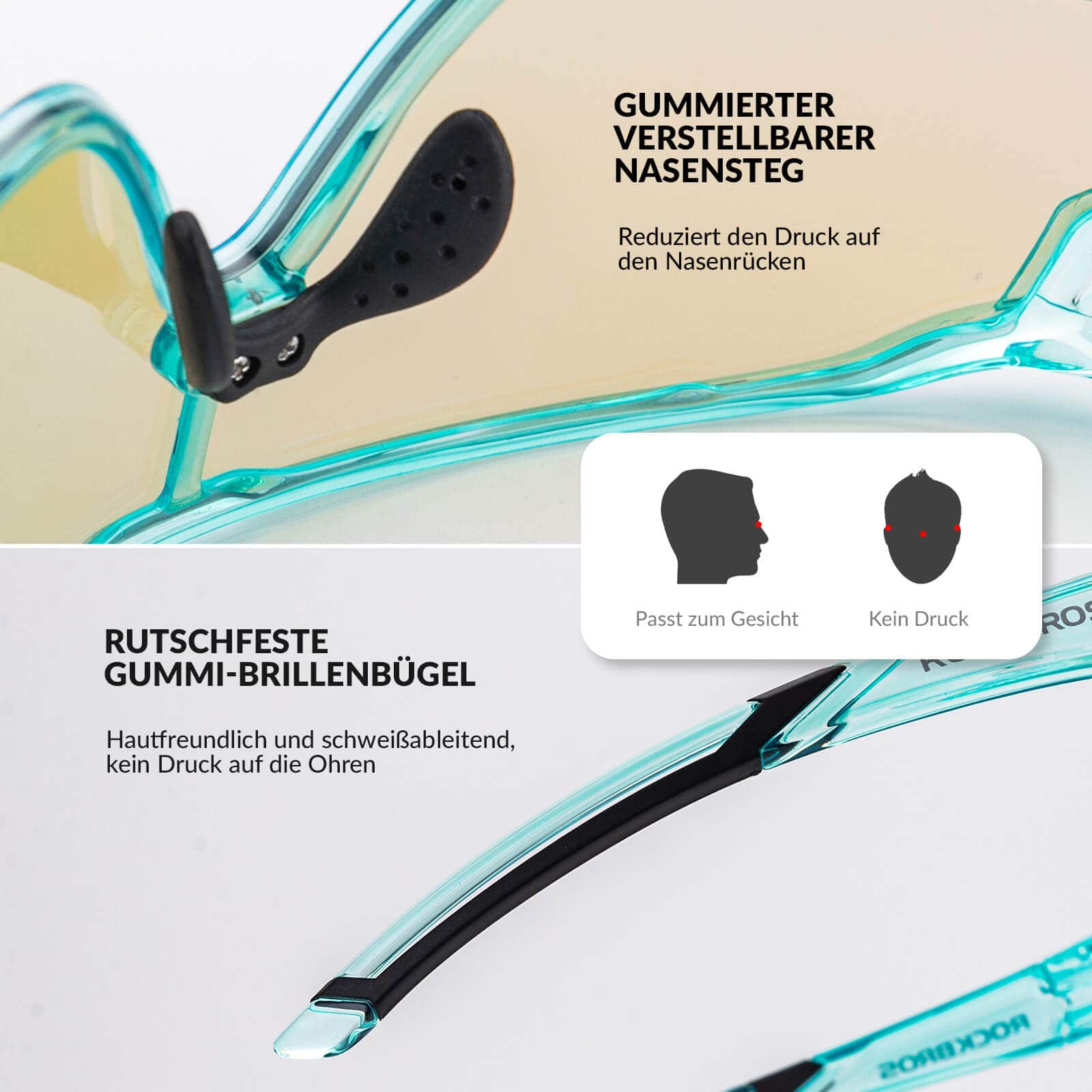 ROCKBROS Kinder Fahrradbrille UV400-Schutz Selbsttönend Sonnenbrille - Image 22