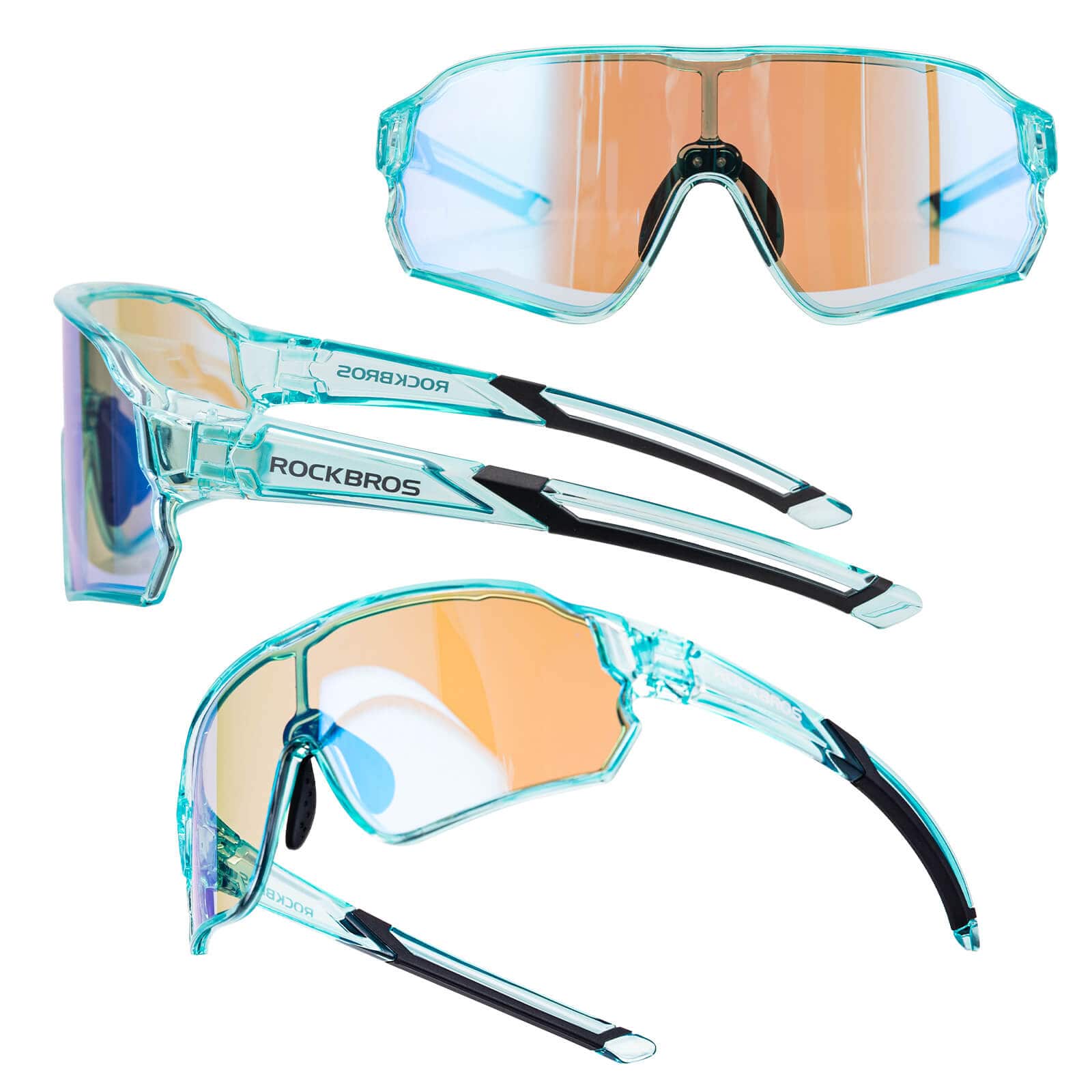 ROCKBROS Kinder Fahrradbrille UV400-Schutz Selbsttönend Sonnenbrille - Image 23