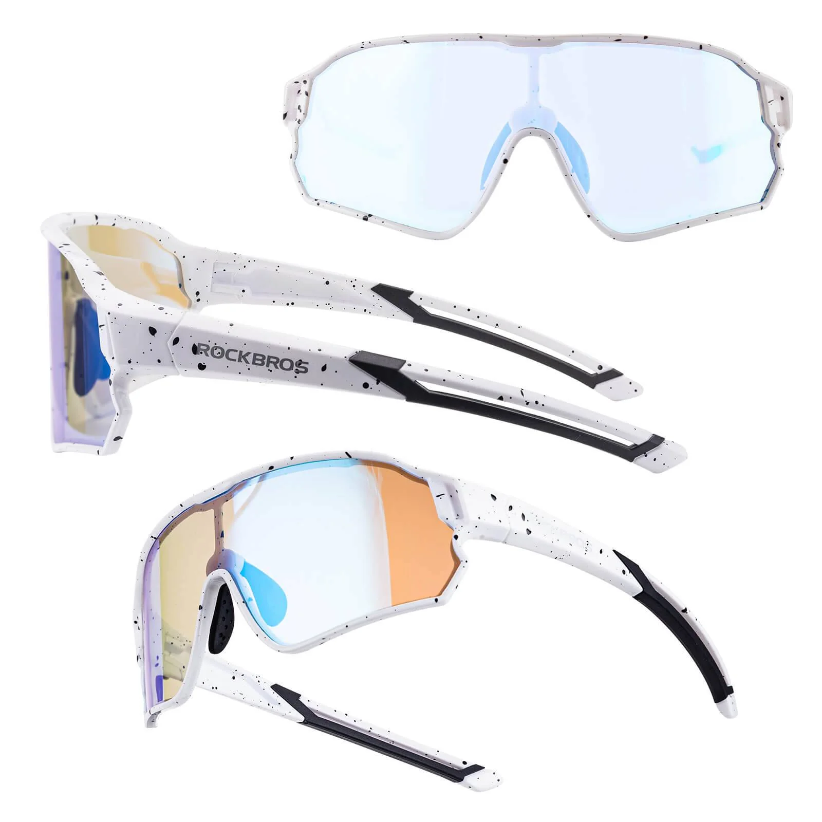 ROCKBROS Kinder Fahrradbrille UV400-Schutz Selbsttönend Sonnenbrille - Image 8