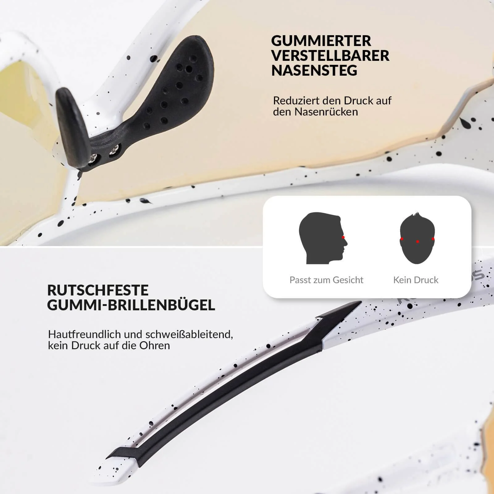 ROCKBROS Kinder Fahrradbrille UV400-Schutz Selbsttönend Sonnenbrille - Image 9