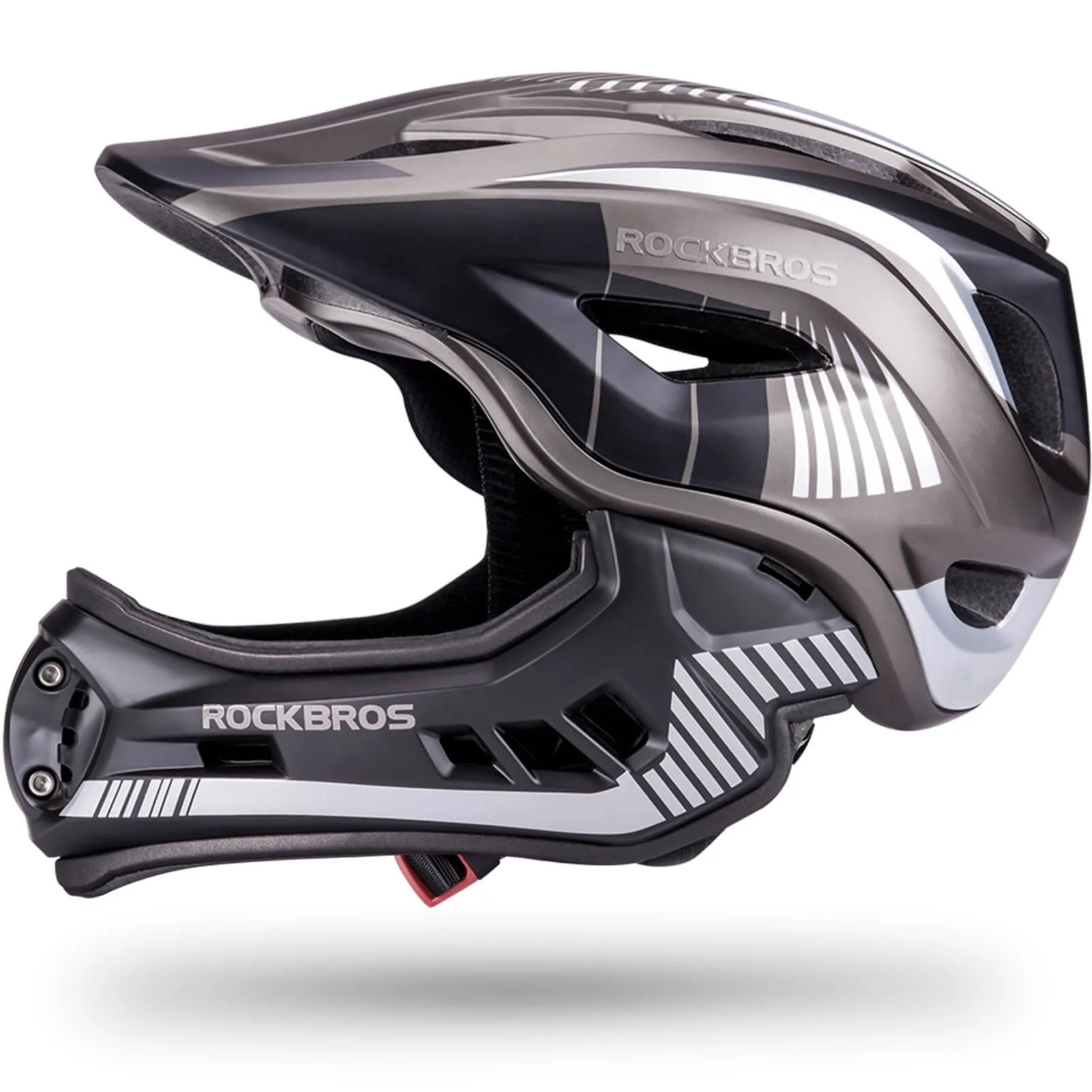 ROCKBROS Kinder helm Integriert Fahrradhelm mit Abnehmbarem Kinnschutz - Image 3