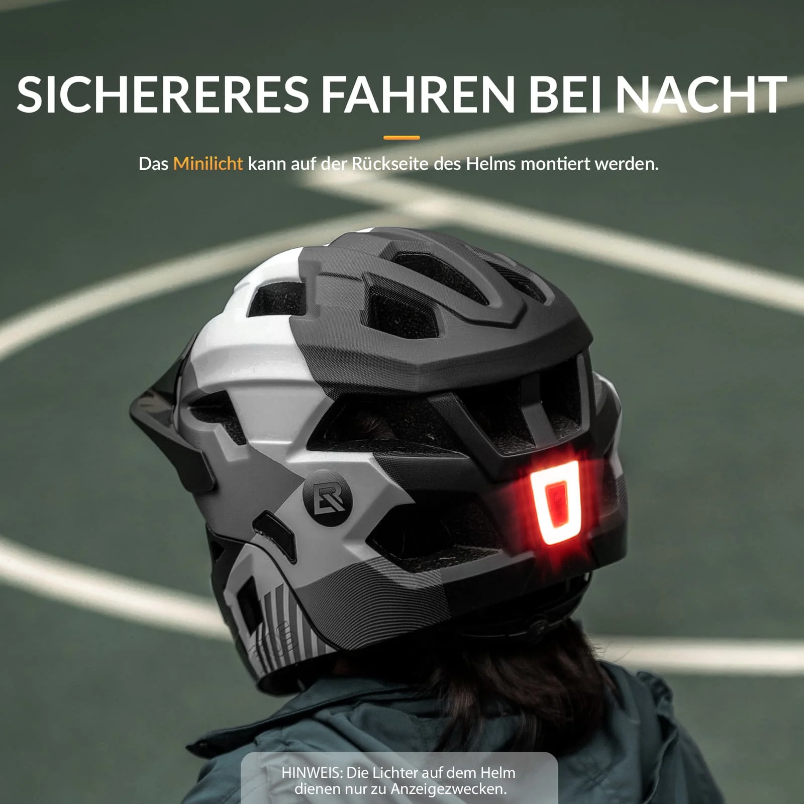 ROCKBROS Kinderhelm BMX MTB Downhill Helm mit Abnehmbarem Kinnschutz und Krempe - Image 8