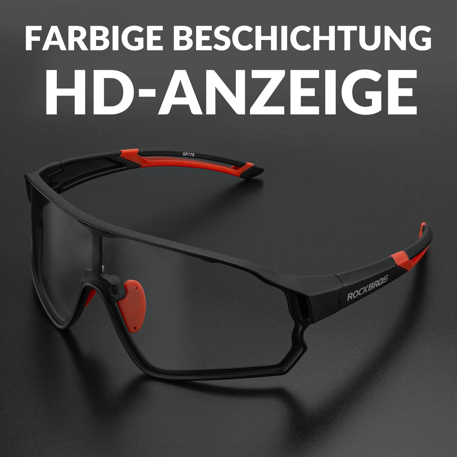 ROCKBROS Photochrome Sonnenbrille Fahrradbrille UV400-Schutz Unisex - Image 14