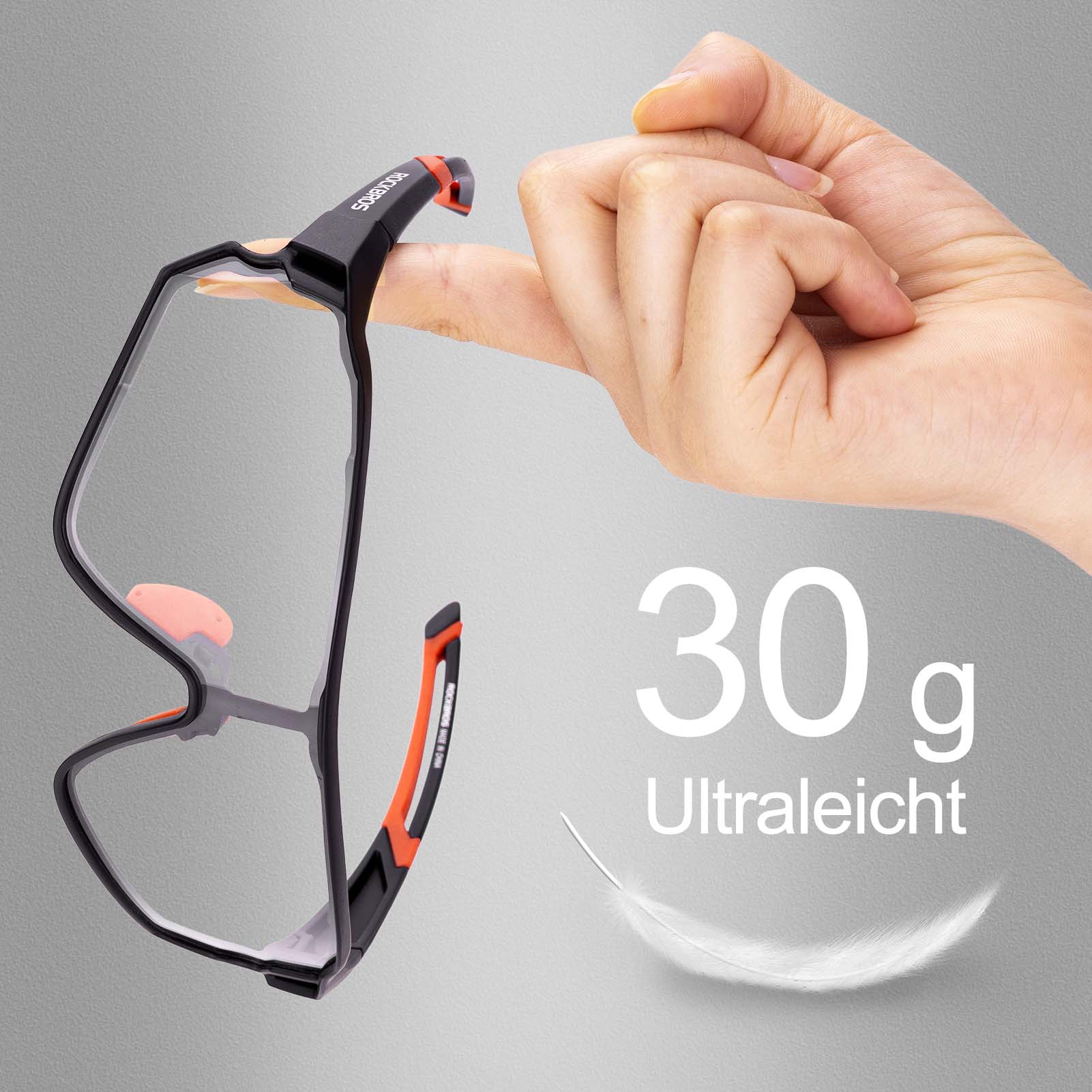 ROCKBROS Photochrome Sonnenbrille Fahrradbrille UV400-Schutz Unisex - Image 17