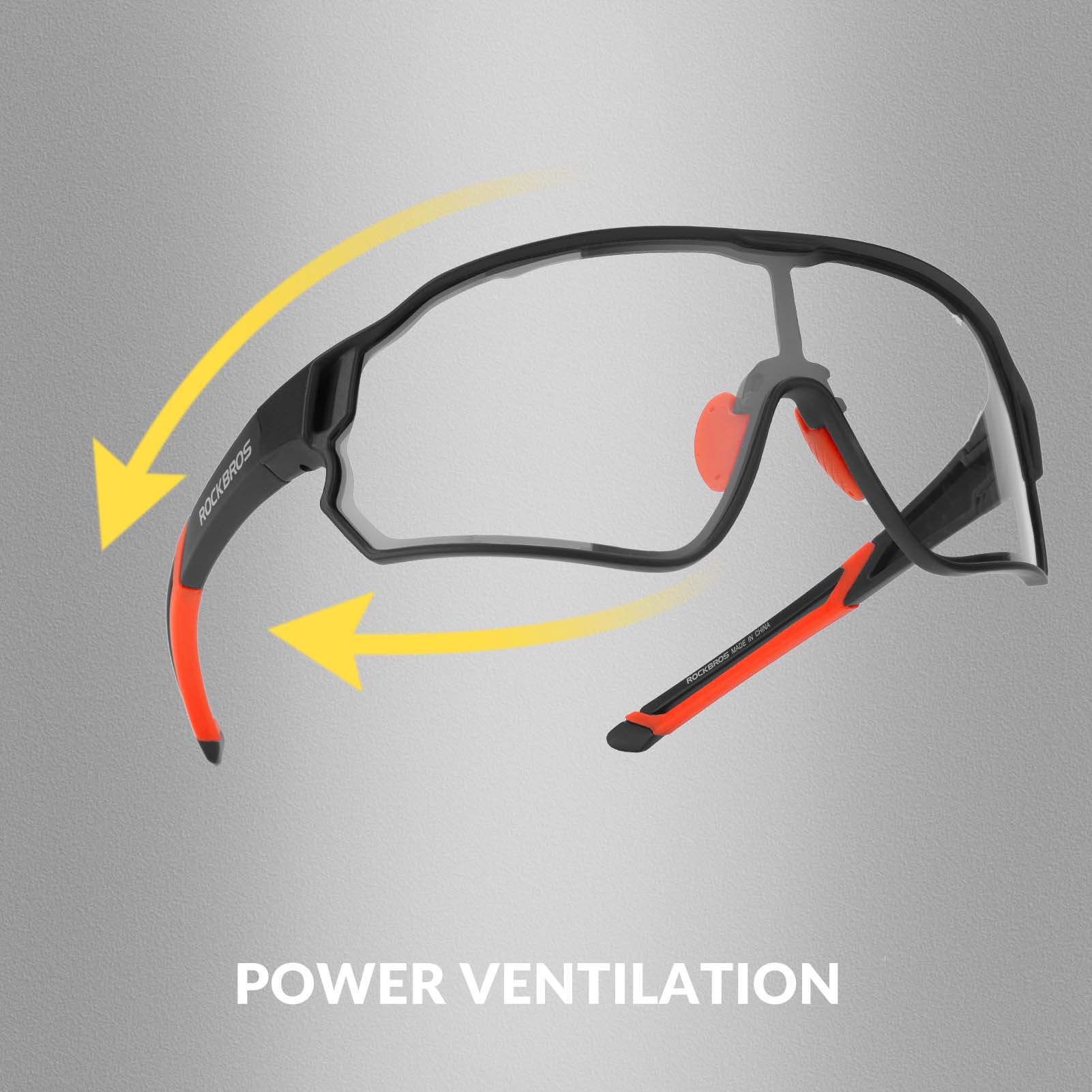 ROCKBROS Photochrome Sonnenbrille Fahrradbrille UV400-Schutz Unisex - Image 20