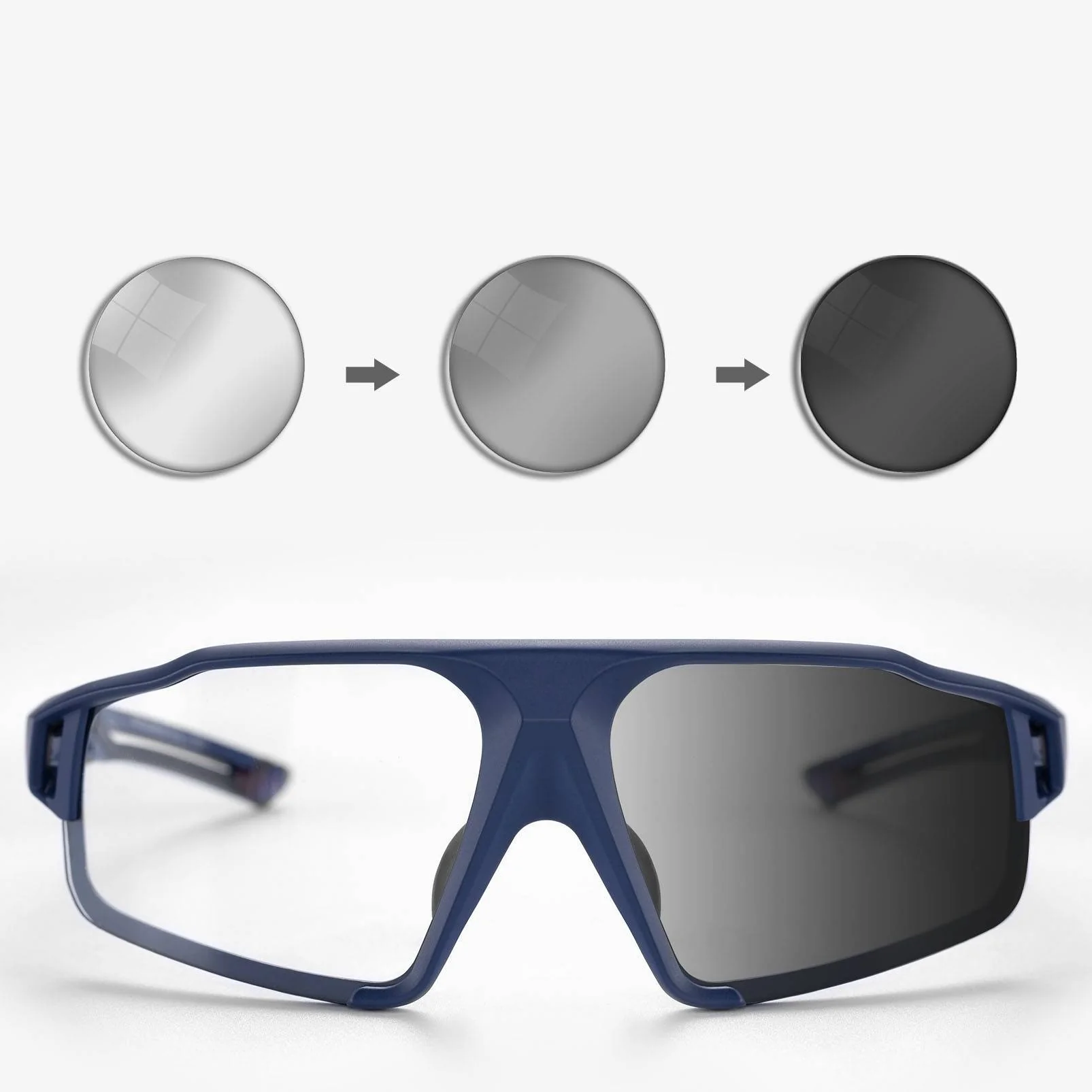 ROCKBROS Photochrome Sonnenbrille für Outdoor-Aktivitäten Unisex - Image 3