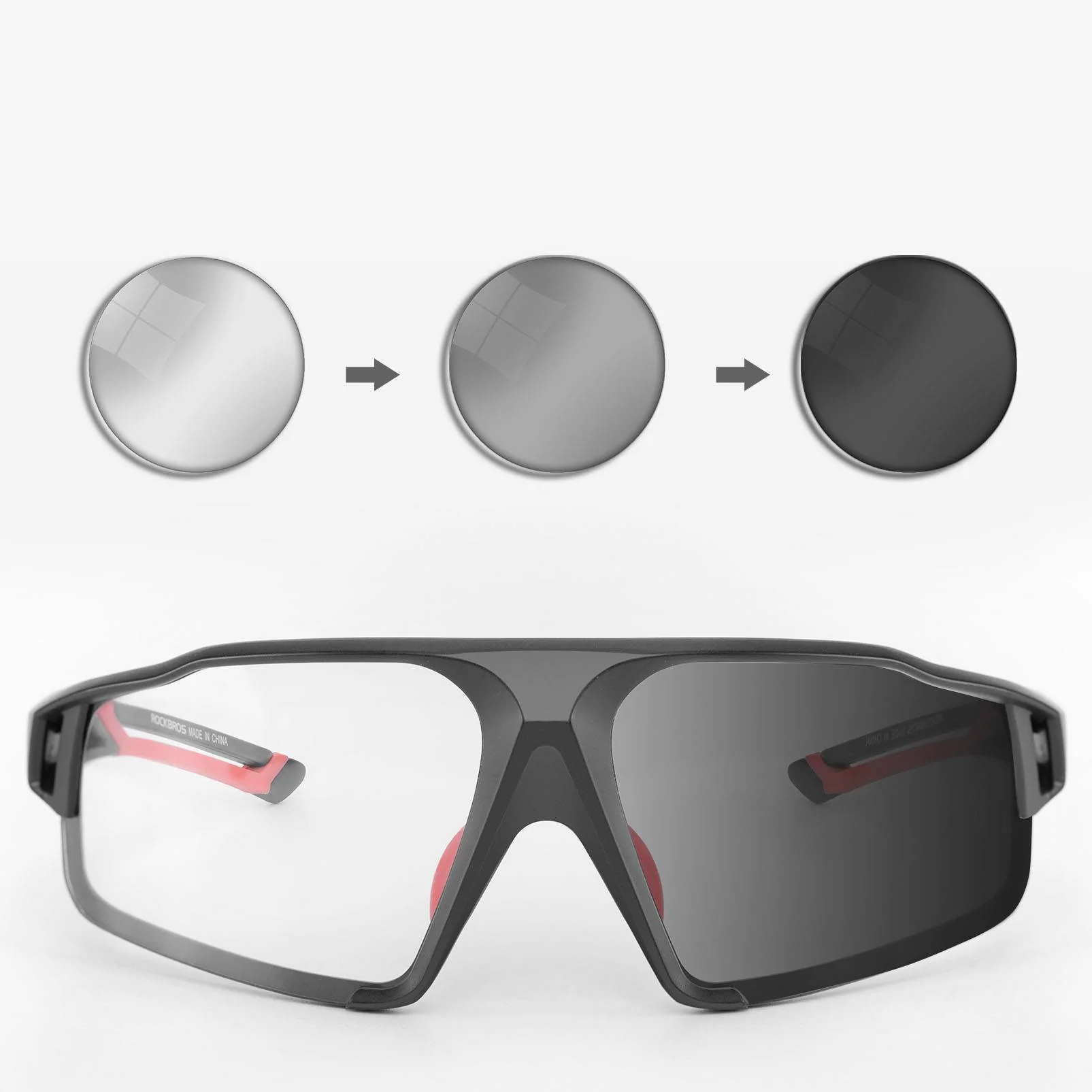 ROCKBROS Photochrome Sonnenbrille für Outdoor-Aktivitäten Unisex - Image 5