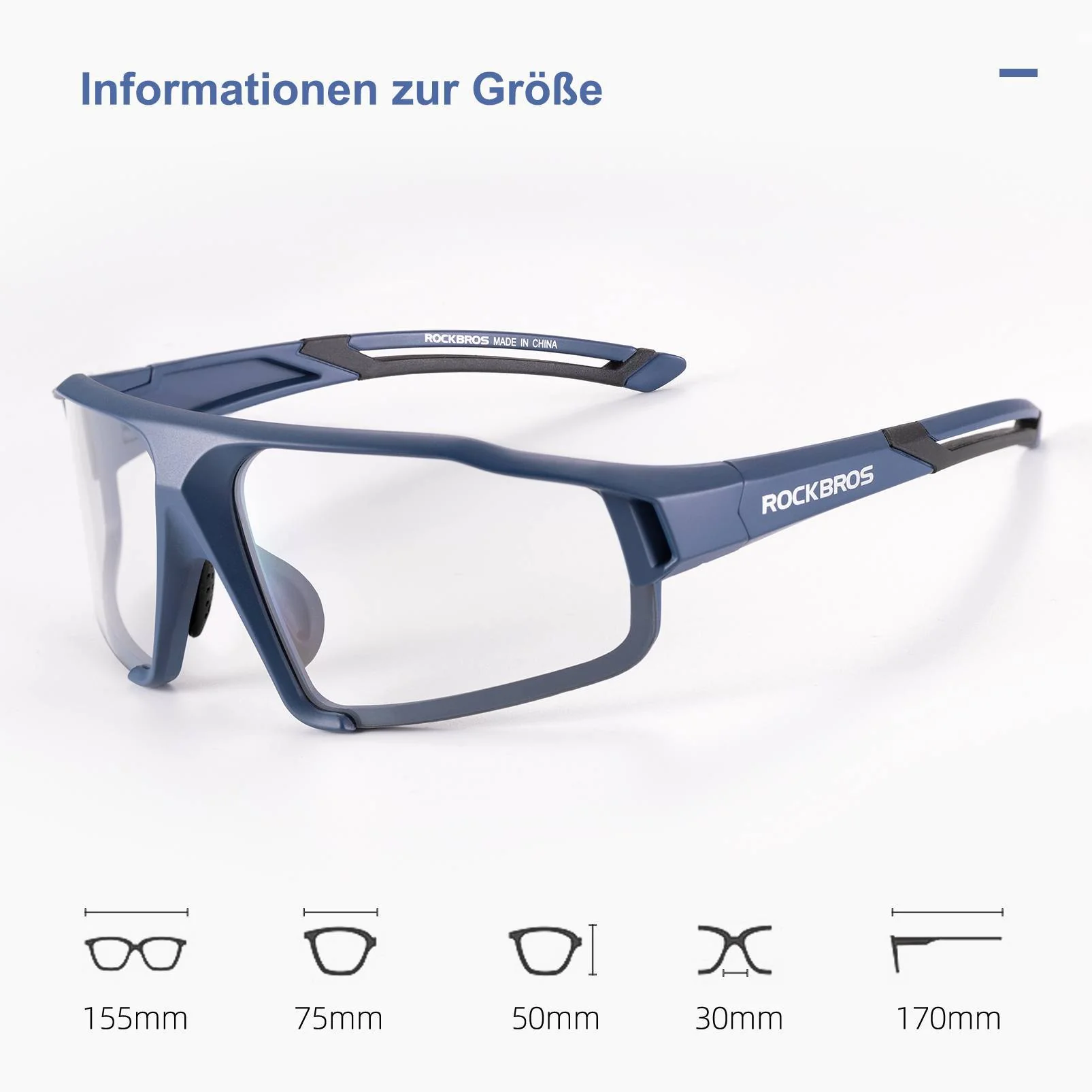 ROCKBROS Photochrome Sonnenbrille für Outdoor-Aktivitäten Unisex - Image 7