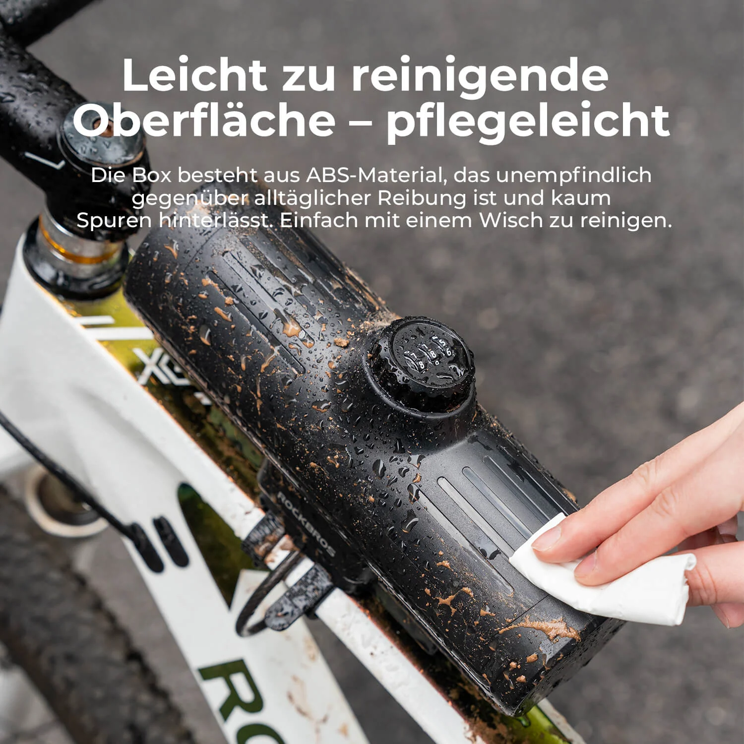 ROCKBROS Rahmen Box Abschließbare Fahrradbox Niemals Verformen/Sicher/Wasserdicht - Image 7