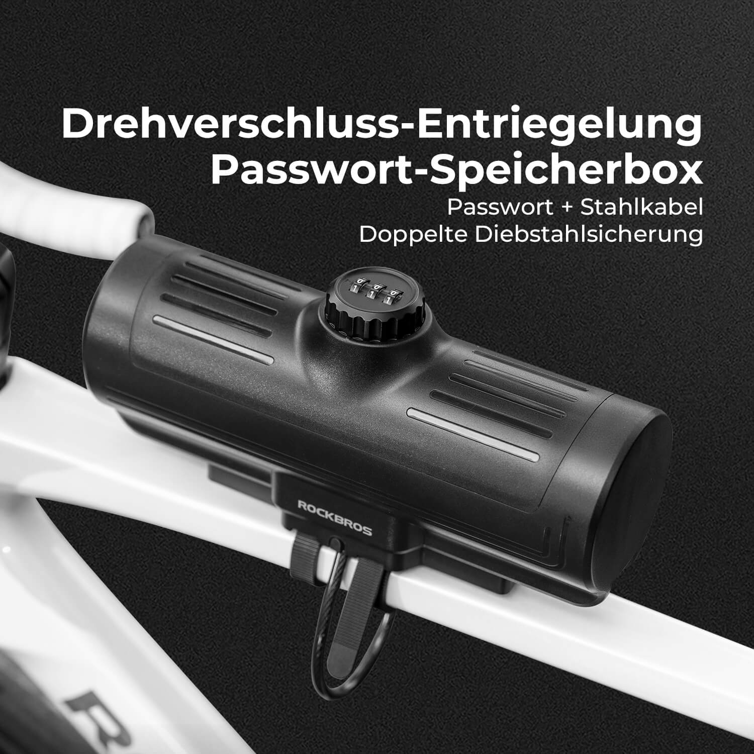 ROCKBROS Rahmen Box Abschließbare Fahrradbox Niemals Verformen/Sicher/Wasserdicht - Image 8