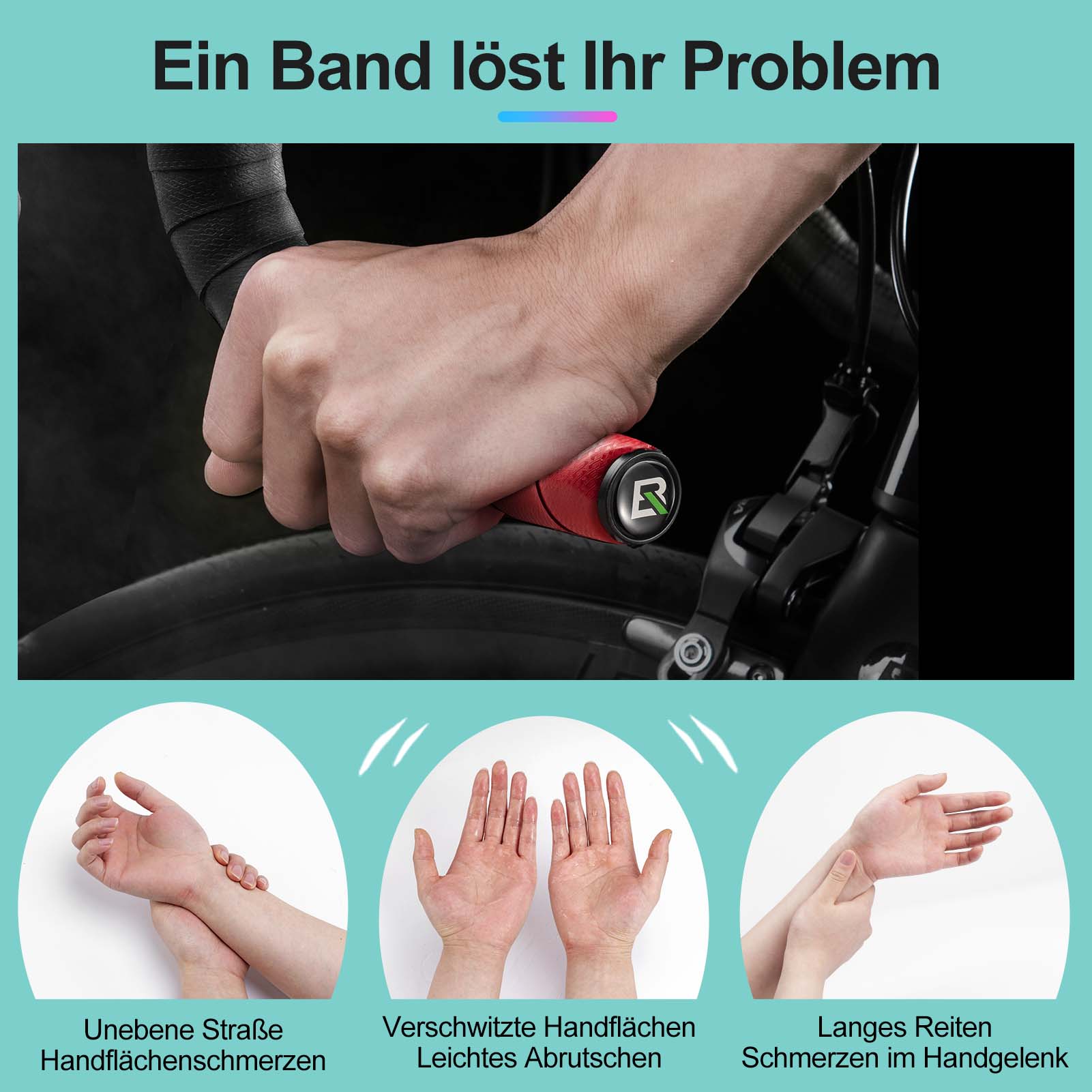 ROCKBROS rutschfest Fahrrad Lenkerband für MTB Rennrad 2 Rollen - Image 14
