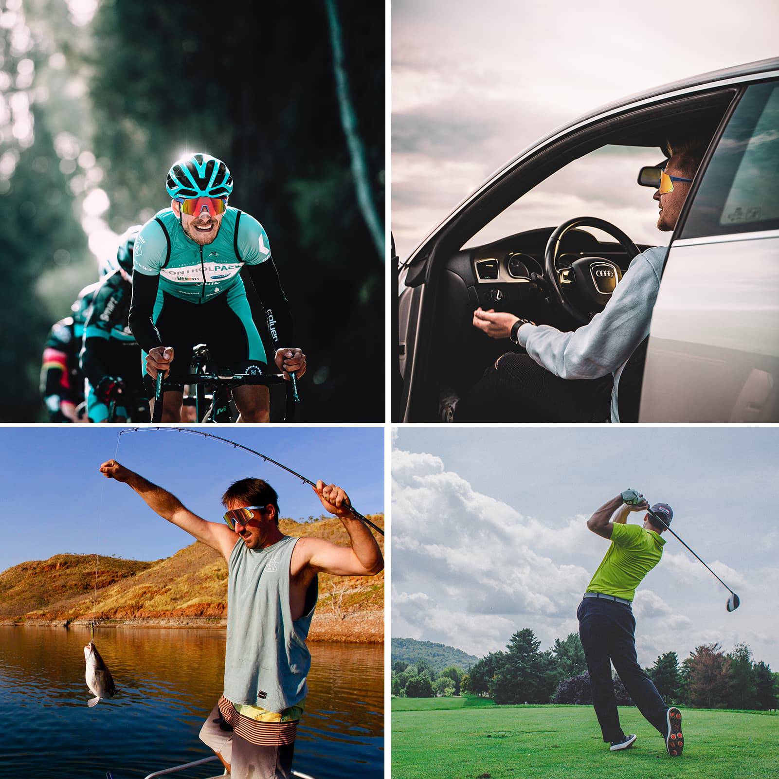 ROCKBROS Sonnenbrille UV400 Schutz Radsportbrille für Damen/ Herren - Image 8