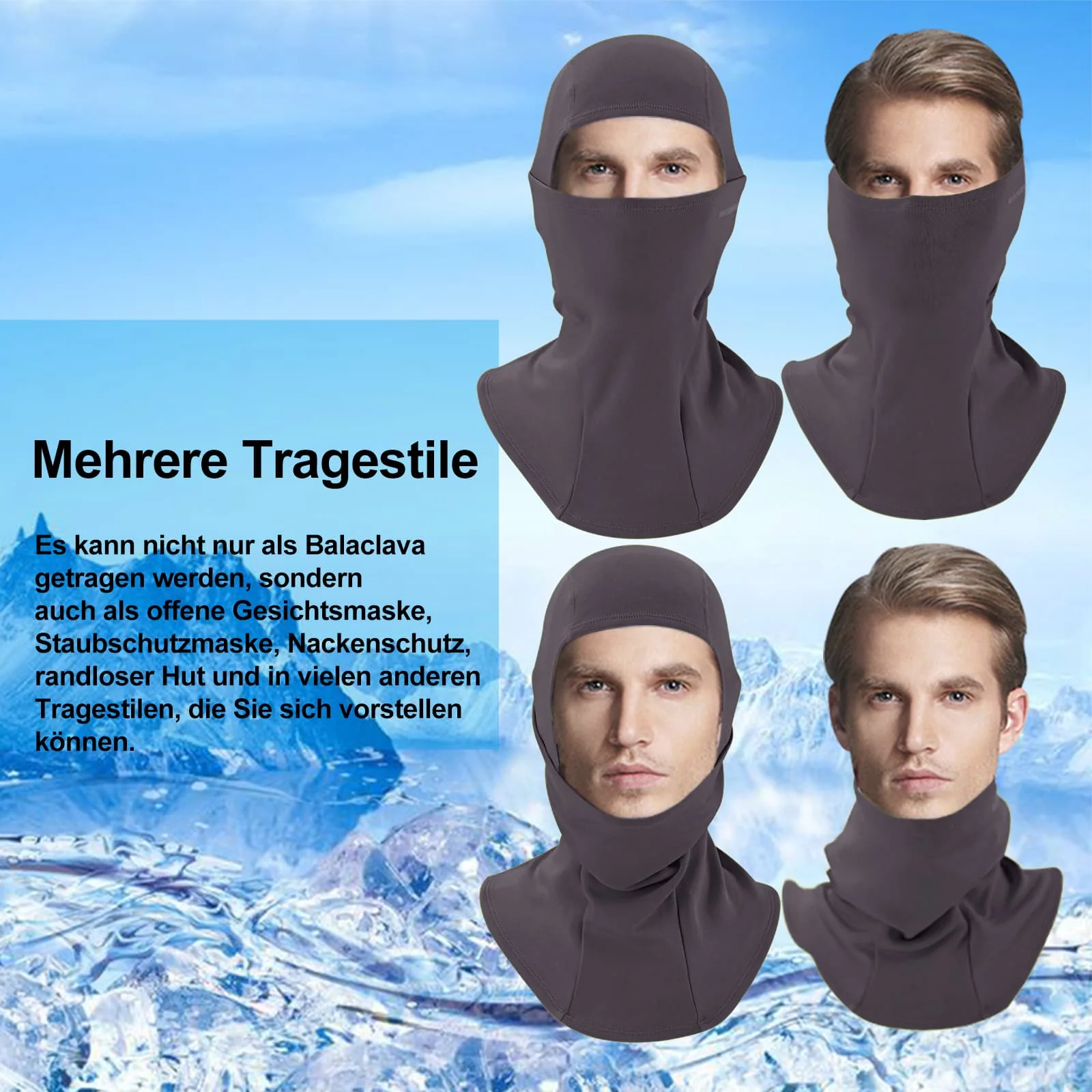 ROCKBROS Sturmhaube Herbst Winter Balaclava für Outdoorsports Unisex - Image 62