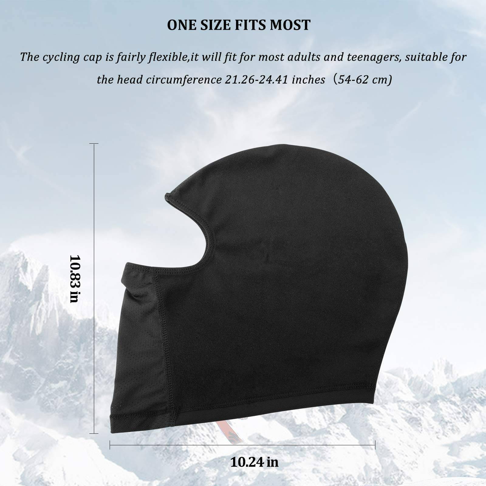 ROCKBROS Sturmhaube Warm Fahrrad Gesichtsmaske mit Brillenloch 54-62CM Unisex - Image 4