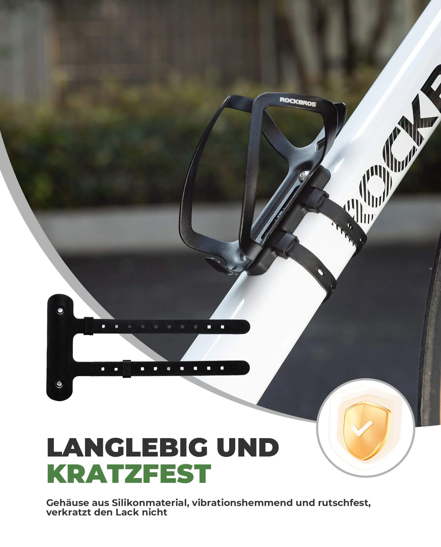 ROCKBROS Universal Flaschenhalter für Fahrrad Kein Stanzen Basis für Umbau - Image 11