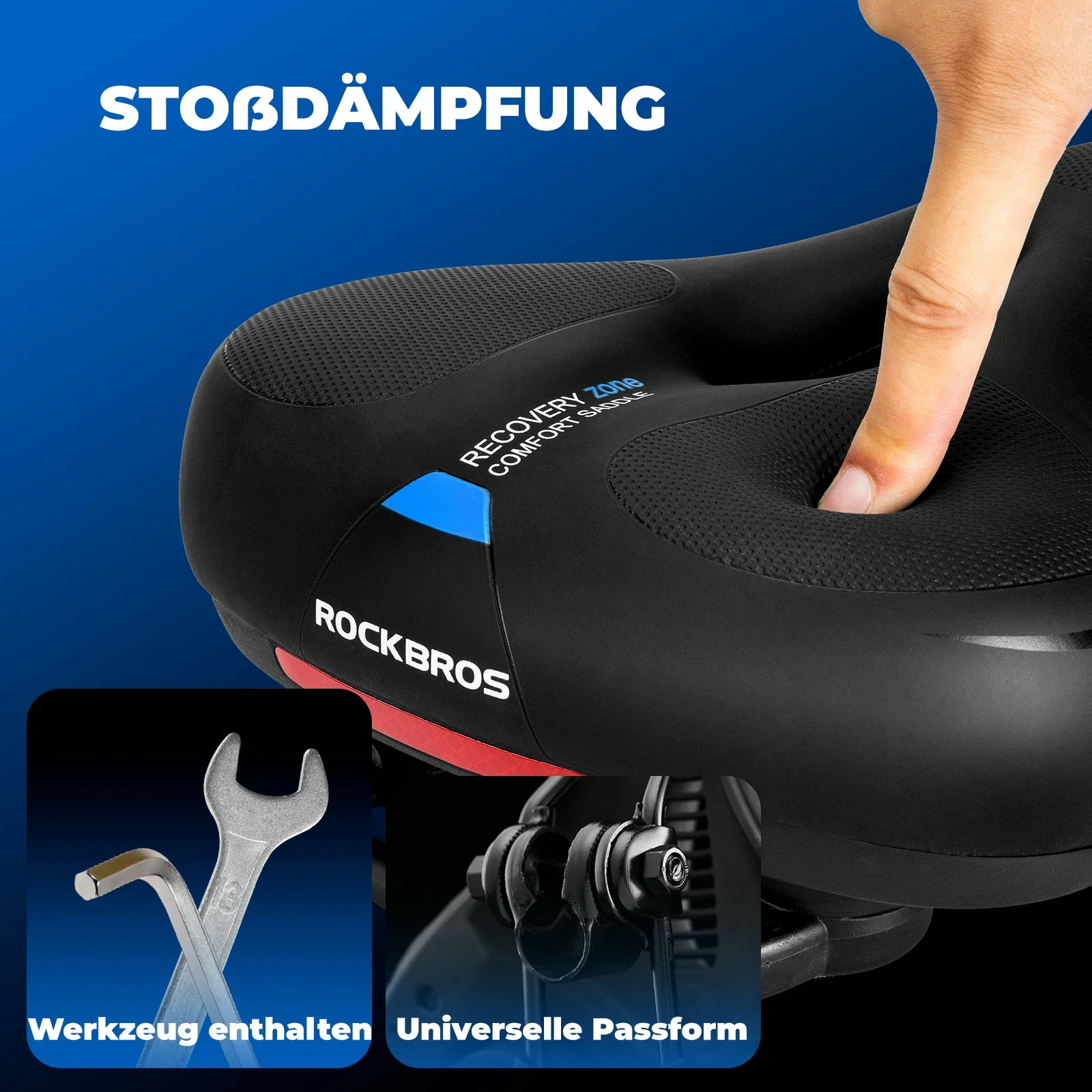 ROCKBROS wasserdicht Fahrradsattel für MTB & Rennrad aus Memory Foam - Image 25