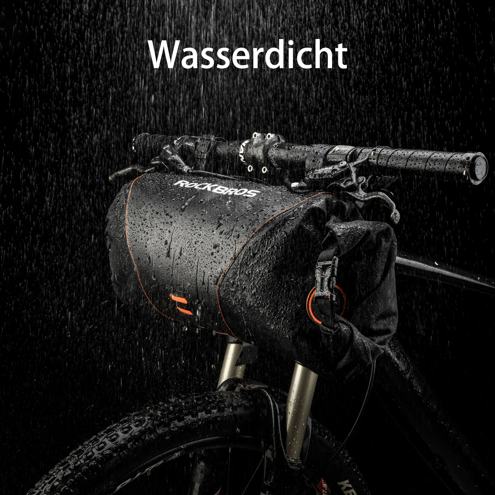 ROCKBROS Wasserdichte Fahrrad Lenkertasche 2L mit Öffnungsdesign - Image 5