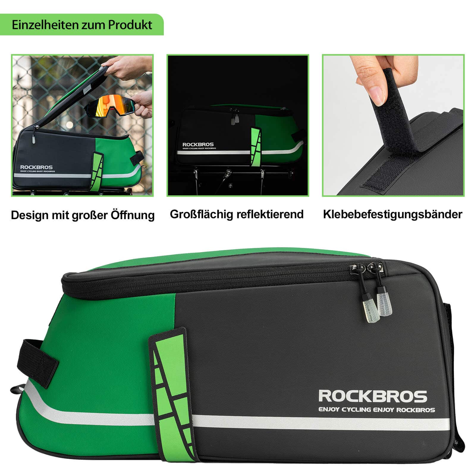 ROCKBROS Wasserdichte Gepäckträgertasche Für Fahrrad - Image 10