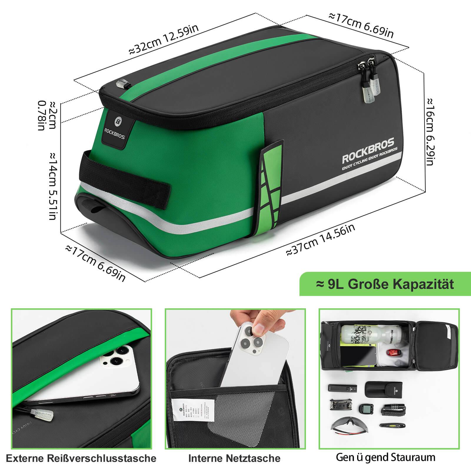 ROCKBROS Wasserdichte Gepäckträgertasche Für Fahrrad - Image 11
