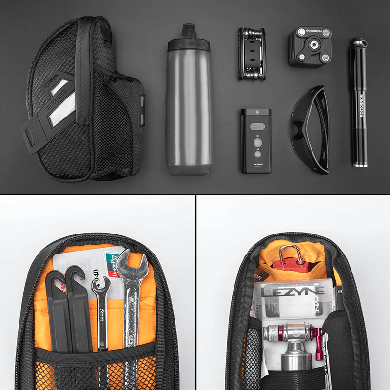 ROCKBROS wasserdichte Satteltasche mit Flaschenhalter für MTB Rennrad - Image 14