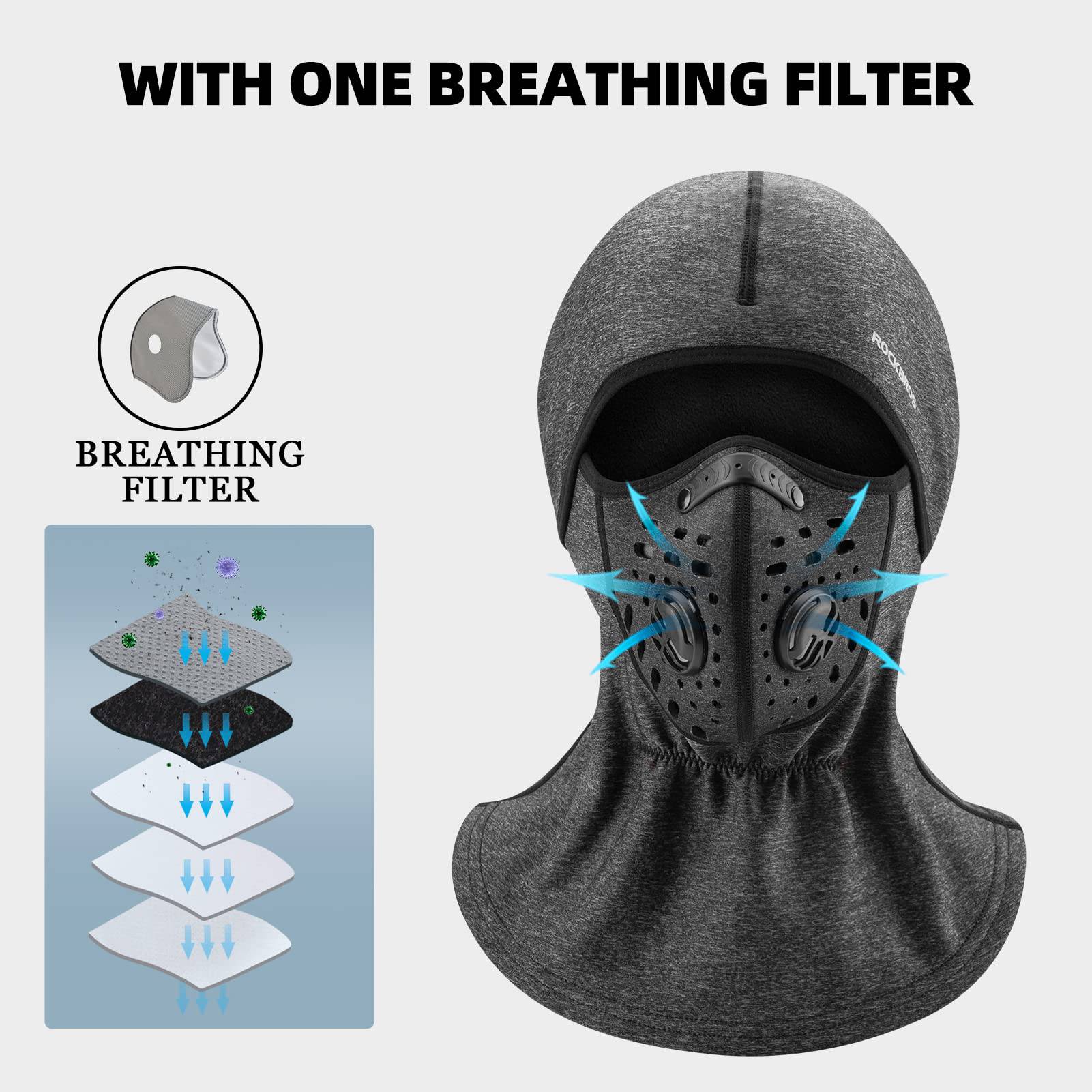 ROCKBROS Winddicht & Staubdicht Sturmhaube Balaclava Winter Halswärmer - Image 3