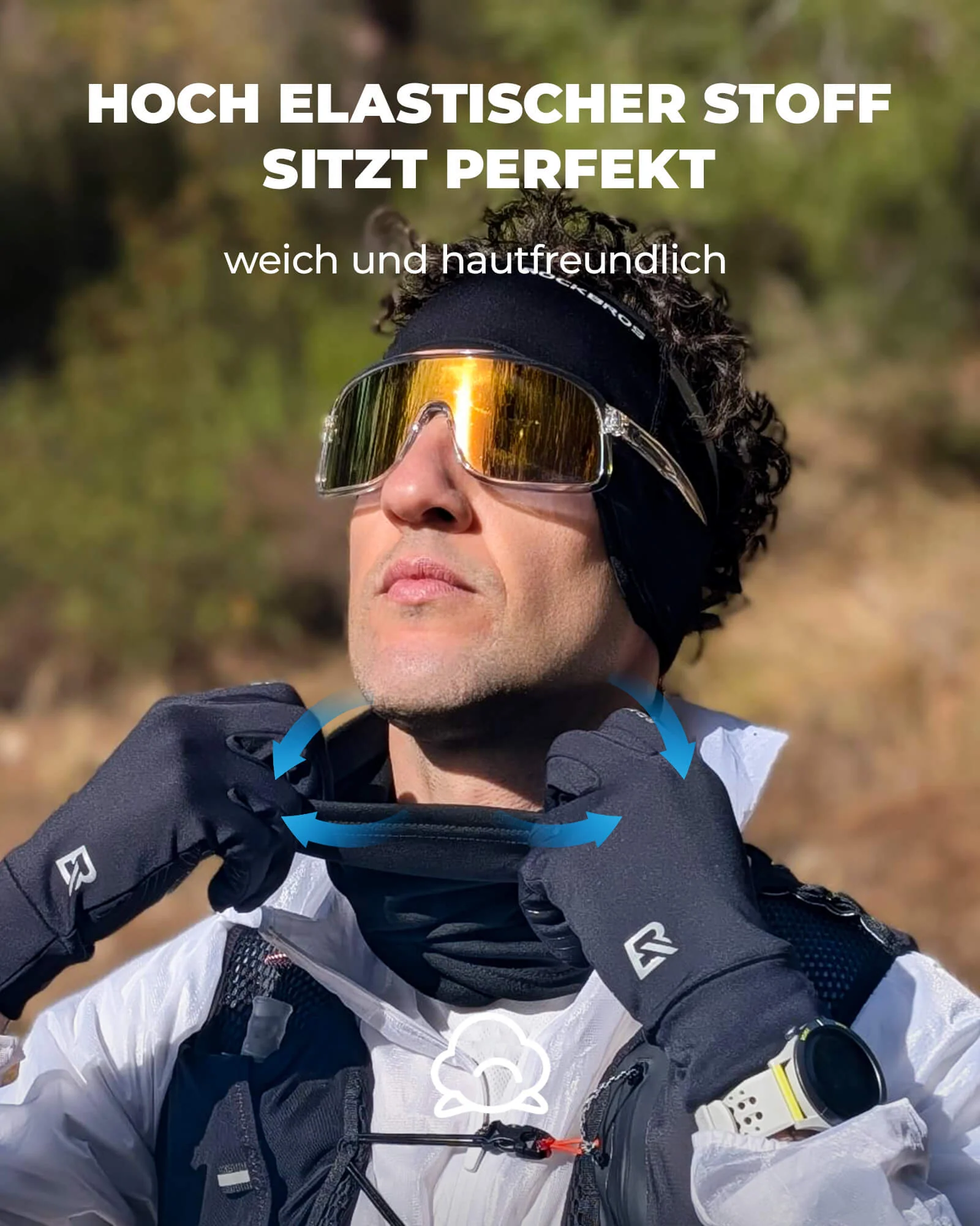 ROCKBROS Winter Halbe Balaclavas Multifunktion Atmungsaktiv Gesichtsbedeckung - Image 18